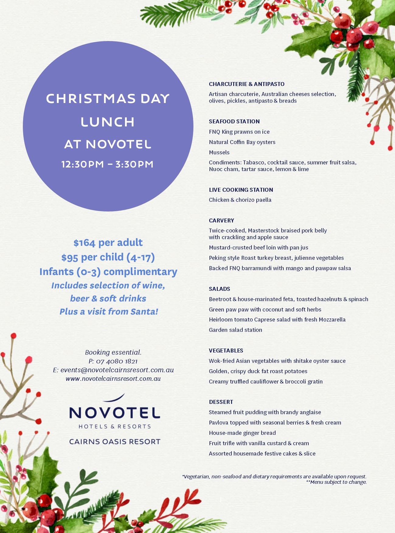 Cairns Events Event Details Christmas Day Lunch