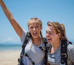 Tandem Skydive complete at Mission Beach