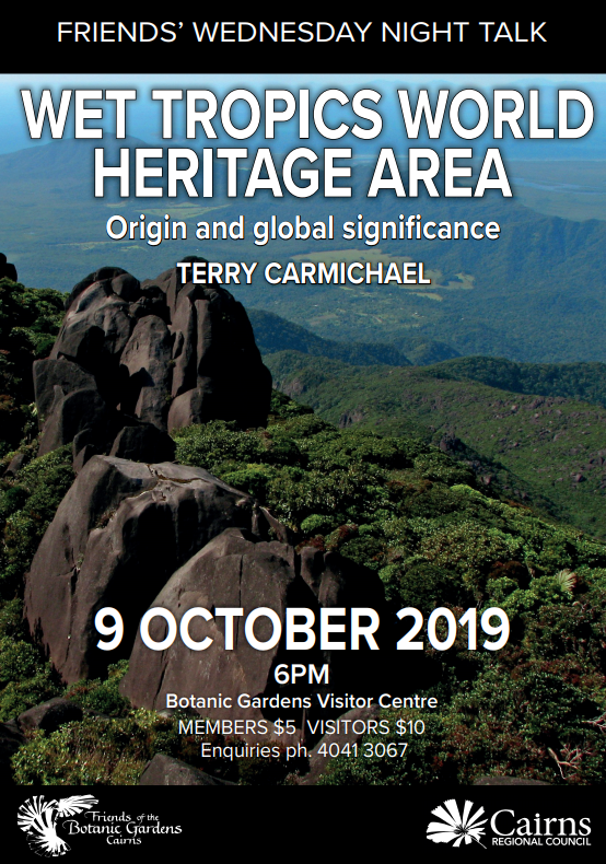 Cairns Events Event Details Wesnesday Night Gardens Talk Wet Tropics World Heritage Area